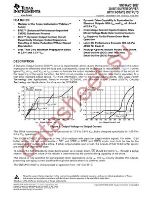 74AVC16827DGGRG4 datasheet  